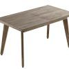 Mesa de comedor de madera de roble EXTENSIBLE HONEY-1 Mesa de comedor de madera de roble EXTENSIBLE HONEY-1