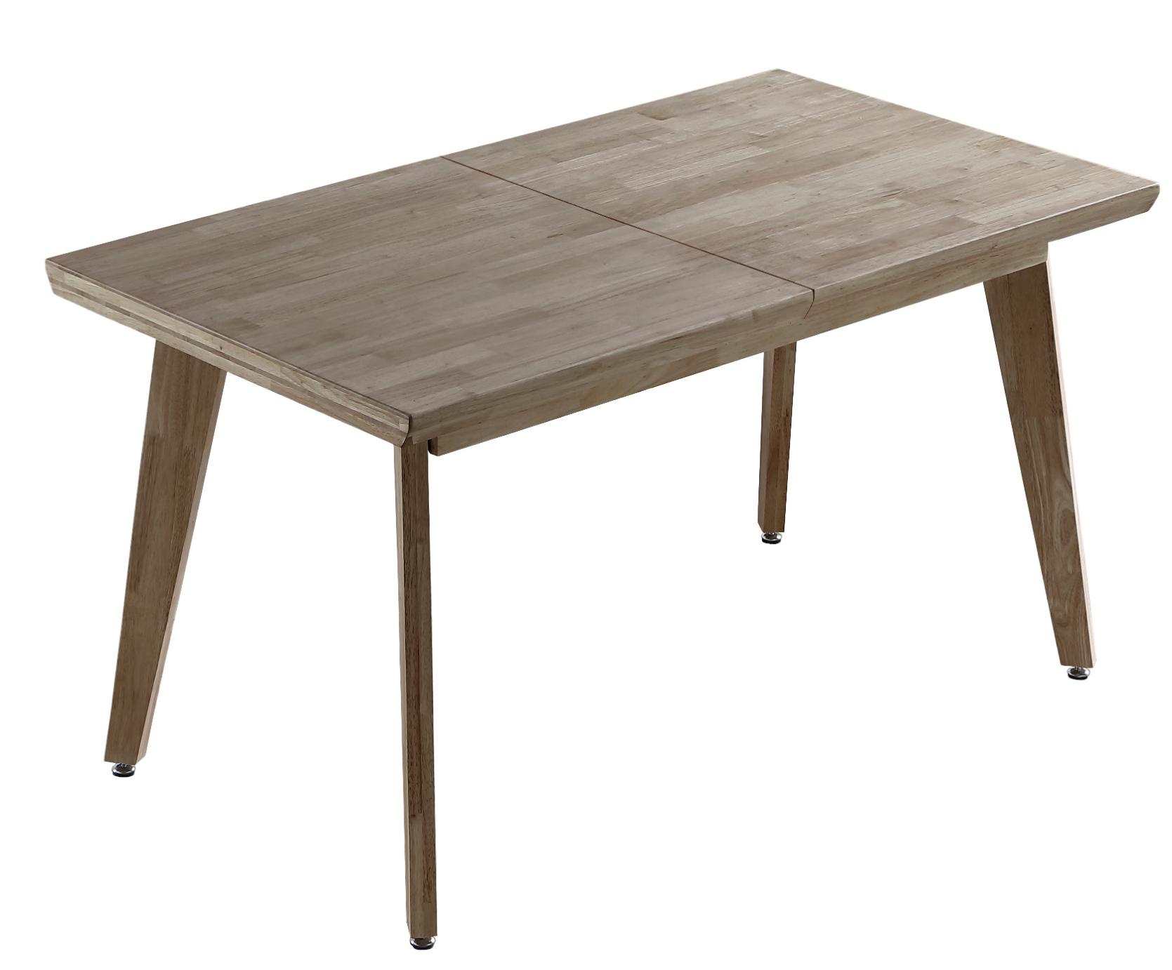 Mesa de comedor de madera de roble EXTENSIBLE HONEY-1