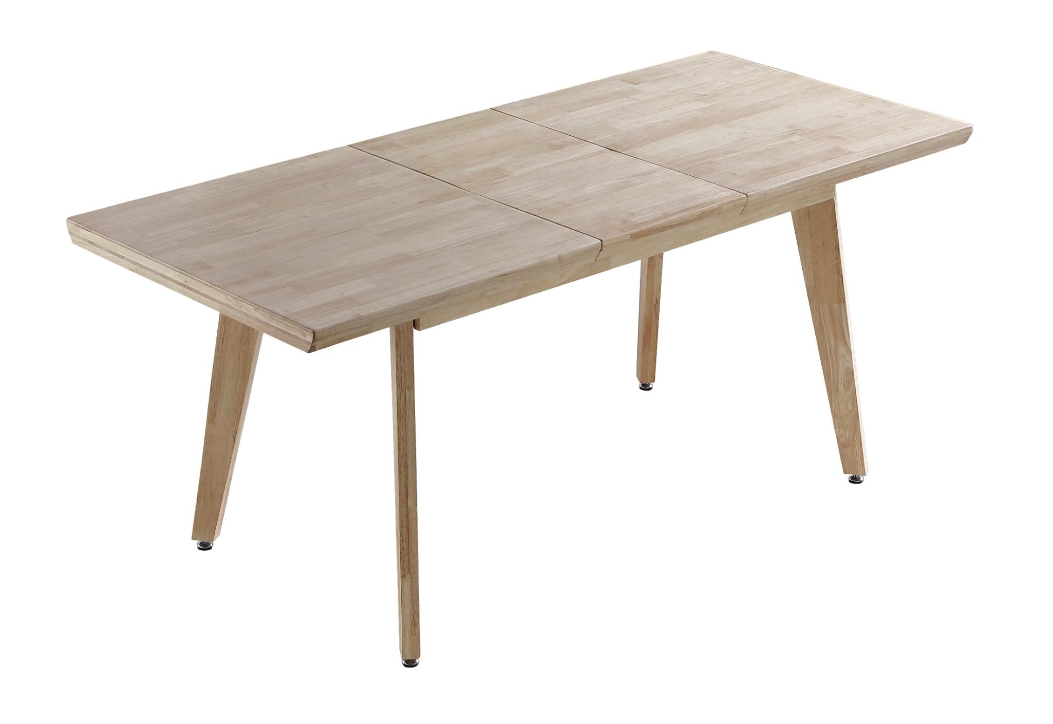 Mesa de comedor de madera de roble extensible-2