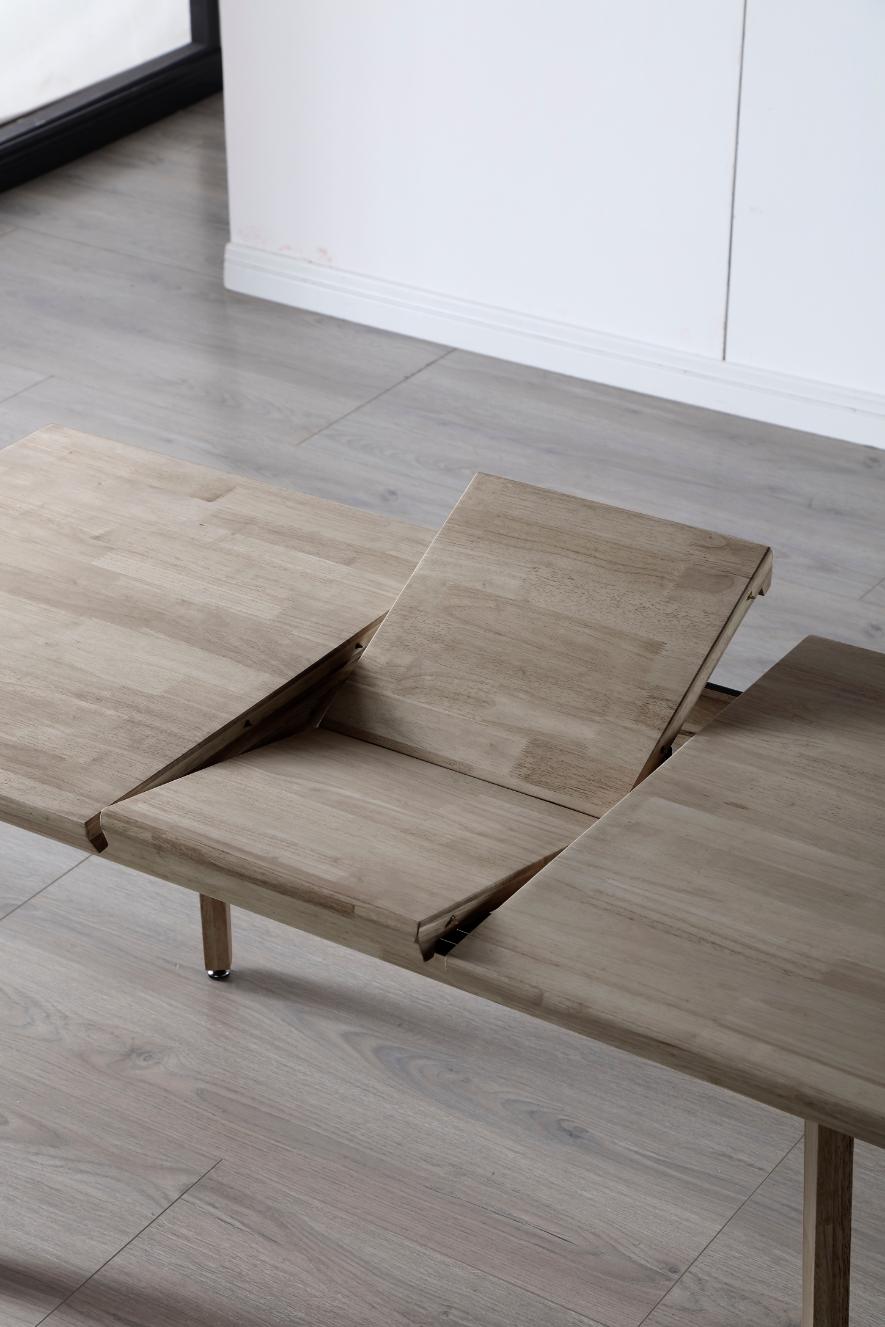 Mesa de comedor de madera de robleA EXTENSIBLE HONEY-5