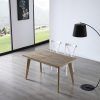 Mesa de comedor de madera de robleEXTENSIBLE HONEY-3 Mesa de comedor de madera de robleEXTENSIBLE HONEY-3