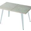 Mesa de comedor extensible de madera de roble nordish blanco Mesa de comedor extensible de madera de roble nordish blanco