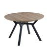 Mesa de comedor redonda extensible con guías metálicas_ext_oak_negro-1 Mesa de comedor redonda extensible con guías metálicas_ext_oak_negro-1