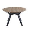 Mesa de comedor redonda extensible con guías metálicas_ext_oak_negro-2 Mesa de comedor redonda extensible con guías metálicas_ext_oak_negro-2