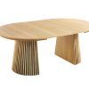 Mesa de comedor redonda extensible patas en palillería1 Mesa de comedor redonda extensible patas en palillería