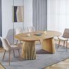 Mesa de comedor redonda extensible patas en palillería6 Mesa de comedor redonda extensible patas en palillería6