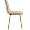 silla de comedor tapizada con costuras decorativas beige oak-3 silla de comedor tapizada con costuras decorativas beige oak-3