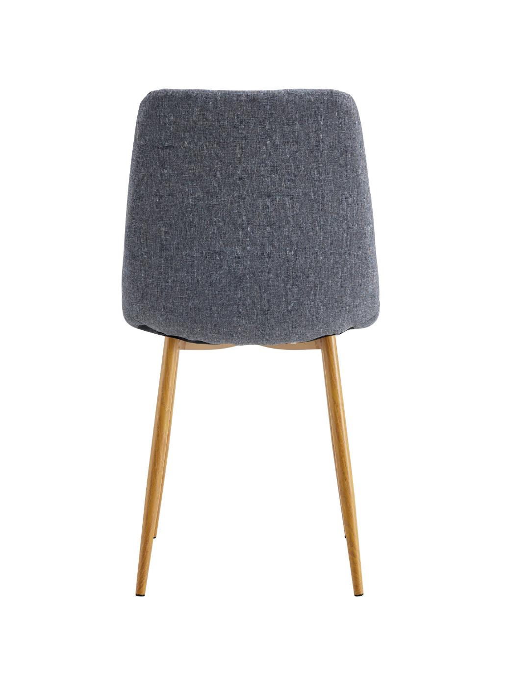 silla de comedor tapizada con costuras decorativas gris oak-5