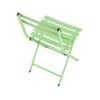 Silla plegable de metal verde Silla plegable de metal verde