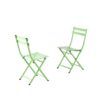 Silla plegable de metal verde-2 Silla plegable de metal verde-2