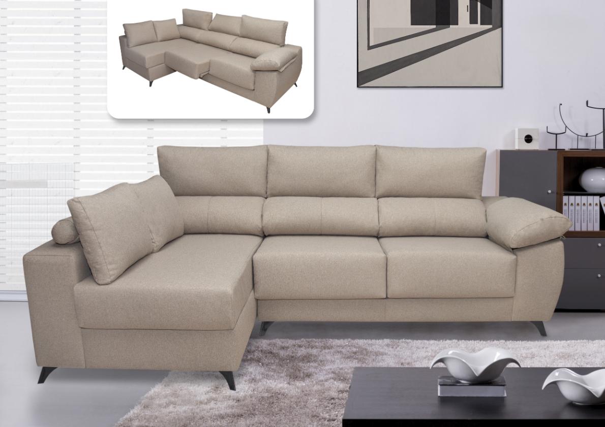 Chaiselongue reclinable con pata alta