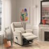 Sillón Relax eléctrico levanta personas beigabierto 1 Sillón Relax eléctrico levanta personas beig abierto 1