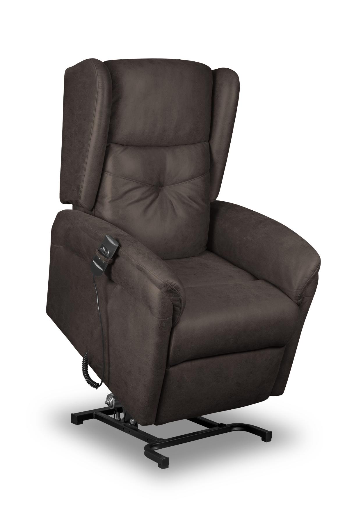 Sillón relax eléctrico levanta personas marrón 1