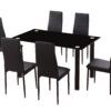 Mesa comedor fija rectangular negraCONJUNTO_NEGRO Mesa comedor fija rectangular negra CONJUNTO_NEGRO