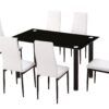 Silla tapizada con patas metálicas Silla tapizada con patas metálicas CONJUNTO_NEGRO-BLANCO