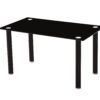 Mesa comedor fija rectangular negra Mesa comedor fija rectangular negra