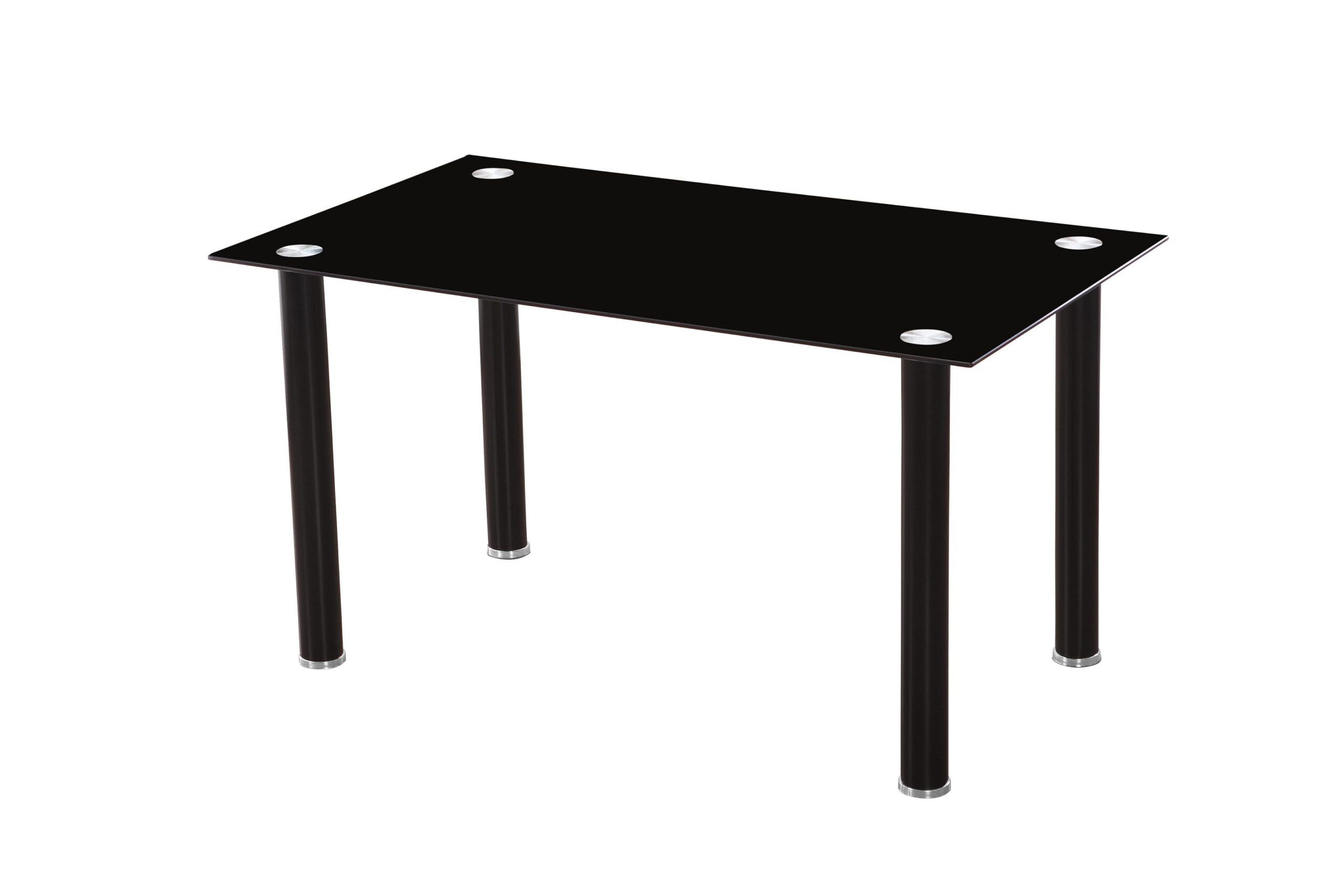 Mesa comedor fija rectangular negra