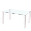 Mesa comedor fija rectangular con cristal Mesa comedor fija rectangular con cristal