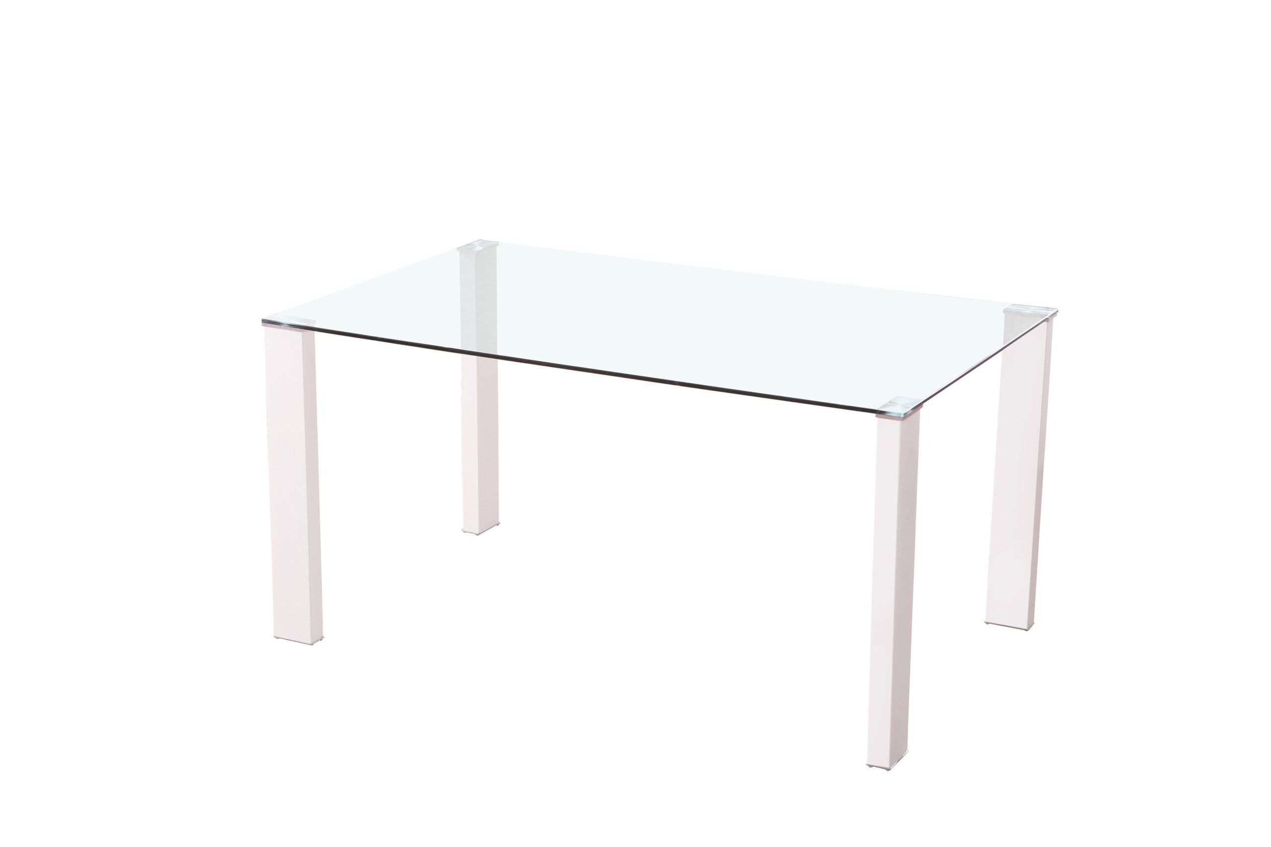 Mesa comedor fija rectangular con cristal Mesa comedor fija rectangular con cristal