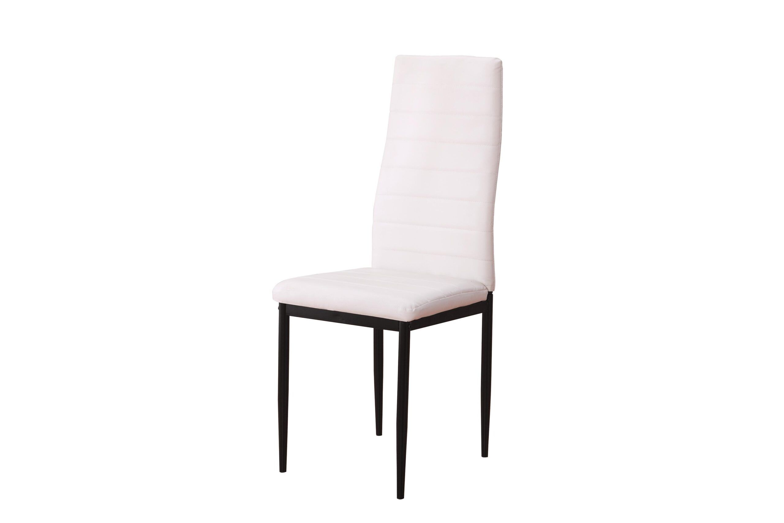 Silla tapizada con patas metálicasBLANCO_1