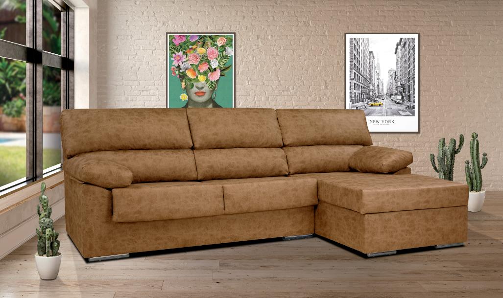 Chaise Longue madera pino y aglomerado_piedra