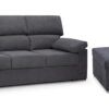 Sofá con puff madera pino y aglomerado Sofá con puff madera pino y aglomerado